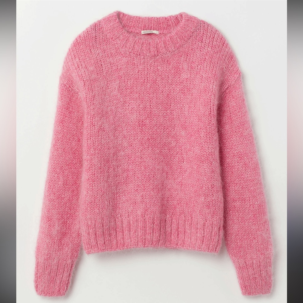 Topshop Soft Pink Crew Neck Sweater
